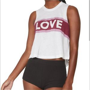 Spiritual Gangster White and Red Love Tank Top